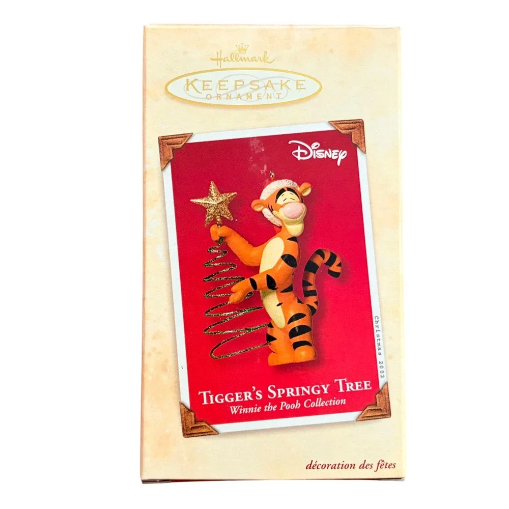 Hallmark Keepsake 2002 Disney Winnie the Pooh Tigger Springy Tree Ornament Boxed